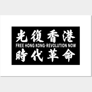 FREE HONG KONG REVOLUTION NOW 光复香港 时代革命 Posters and Art